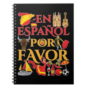 Caderno Espiral Professor Espanol Por Favor