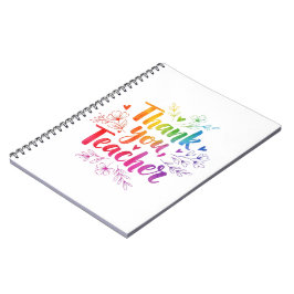 Caderno Espiral Professor Notebook - Obrigado, Professor!