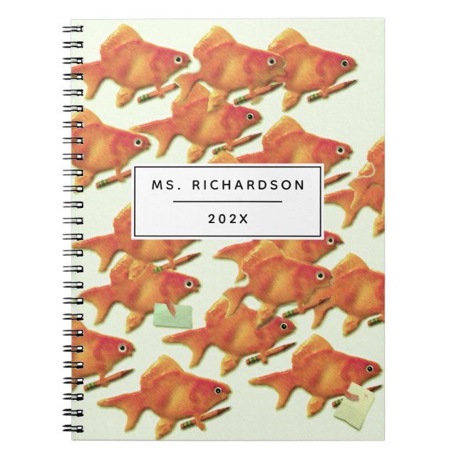 Caderno Espiral Professor Personalizado da Escola (Frente)