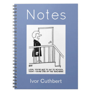 Caderno Espiral Professor Relutante em ir à Escola