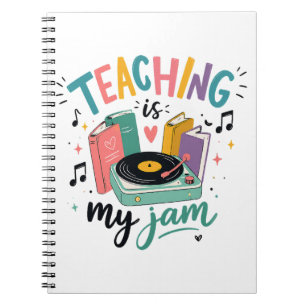 Caderno Espiral Professor Retro É Minha Paixão Vinil Professor