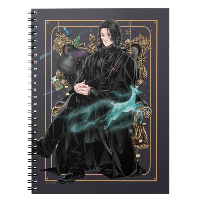 Caderno Espiral Professor Severus Snape Sentado (Frente)