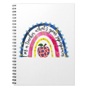 Caderno Espiral Professora Arte Orgulhosa Sou Professora