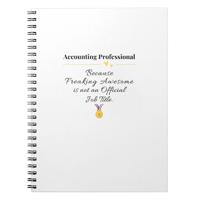 Caderno Espiral Profissional de Contabilidade (Frente)