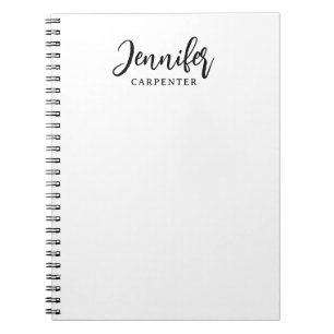 Caderno Espiral Profissional elegante moderno minimalista adicione