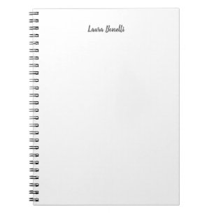 Caderno Espiral Profissional Minimalista Moderno Simples