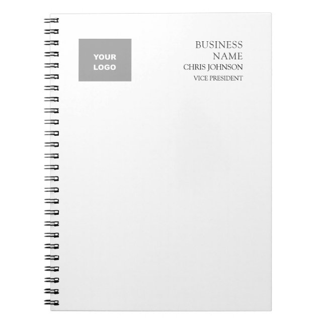 Caderno Espiral Profissional Moderno Simples e Elegante (Frente)