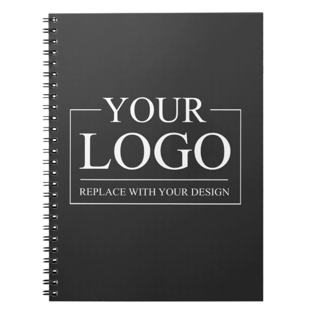 Caderno Espiral Profissional Personalizado de Empresa de LOGOTIPO  (Frente)