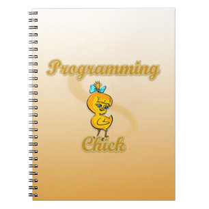 Caderno Espiral Programming Chick