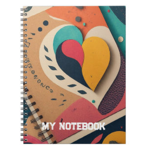 Caderno Espiral Projetado por coração