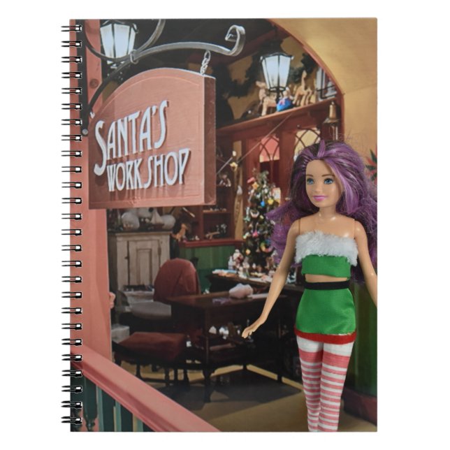 Caderno Espiral Prontos para o Natal. (Frente)