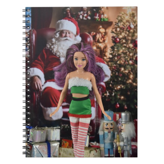 Caderno Espiral Prontos para o Natal. (Frente)