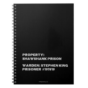Caderno Espiral Propriedade: Prisão de Shawshank