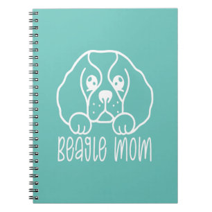 Caderno Espiral Proprietário do Cachorro Beagle Mãe/ Pet Dog Lover