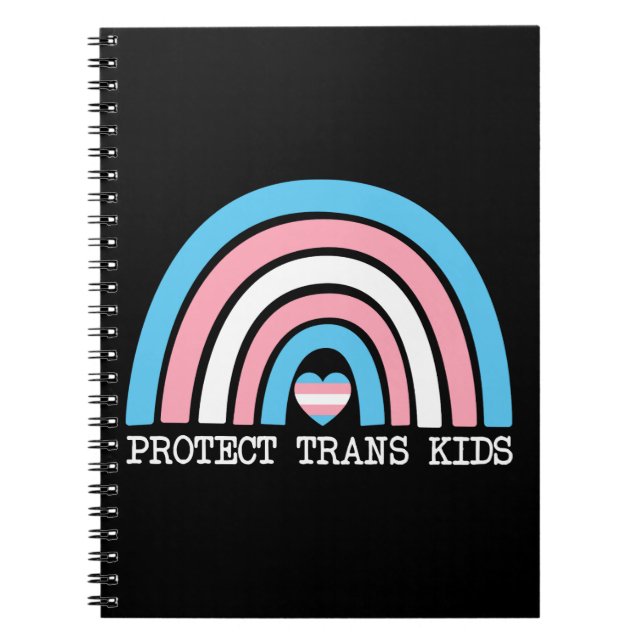 Caderno Espiral Proteja as Crianças Trans (Frente)