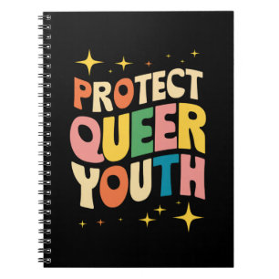 Caderno Espiral Proteja Jovens Queer Proteja Crianças Trans LGBTQ
