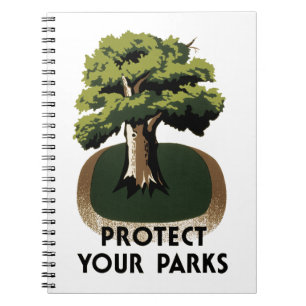 Caderno Espiral Proteja seus parques