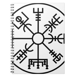 Caderno Espiral protetor Odin dos noruegueses do símbolo de Viking