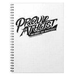 Caderno Espiral Proud Atheist!