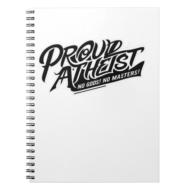 Caderno Espiral Proud Atheist! (Frente)