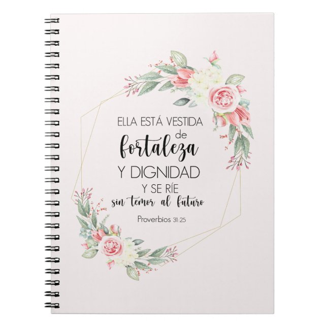 Caderno Espiral proverbios 31 25 Libreta con espiral (Frente)