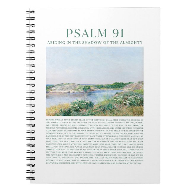Caderno Espiral Psalm 91  (Frente)