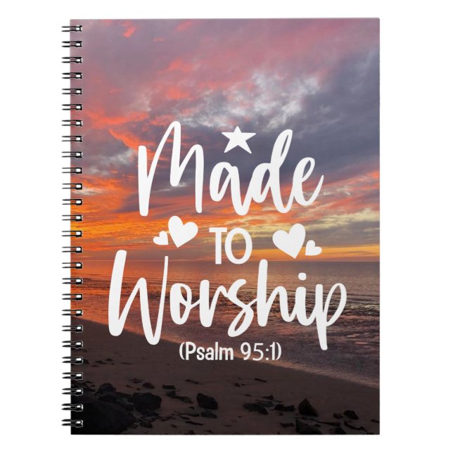 Caderno Espiral Psalm 95:1 (Frente)