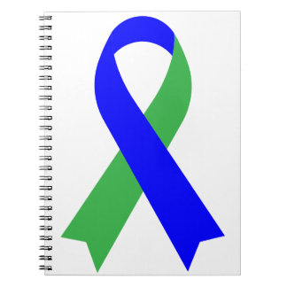 Caderno Espiral Pseudotumor Verde e Azul Cerebri Neurofibromatose