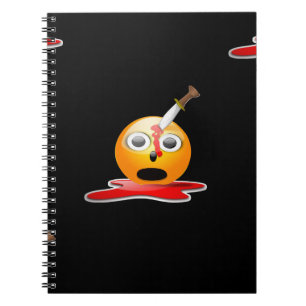 Caderno Espiral psicopata emoji