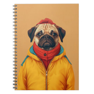 Caderno Espiral Pug