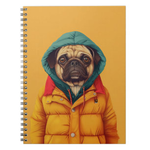 Caderno Espiral Pug