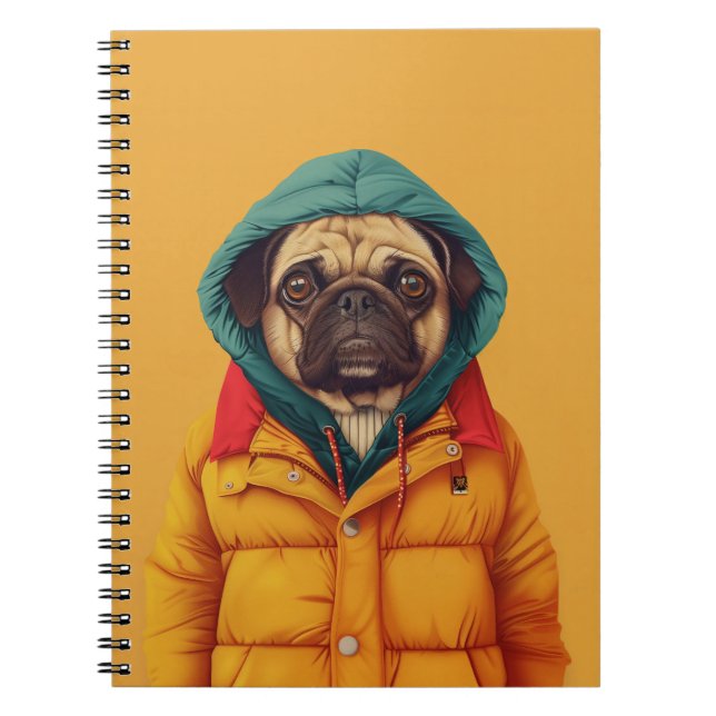 Caderno Espiral Pug (Frente)