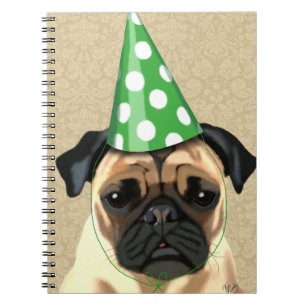 Caderno Espiral Pug de Partido