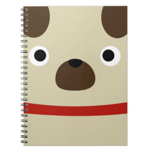 Caderno Espiral Pug de Pugly