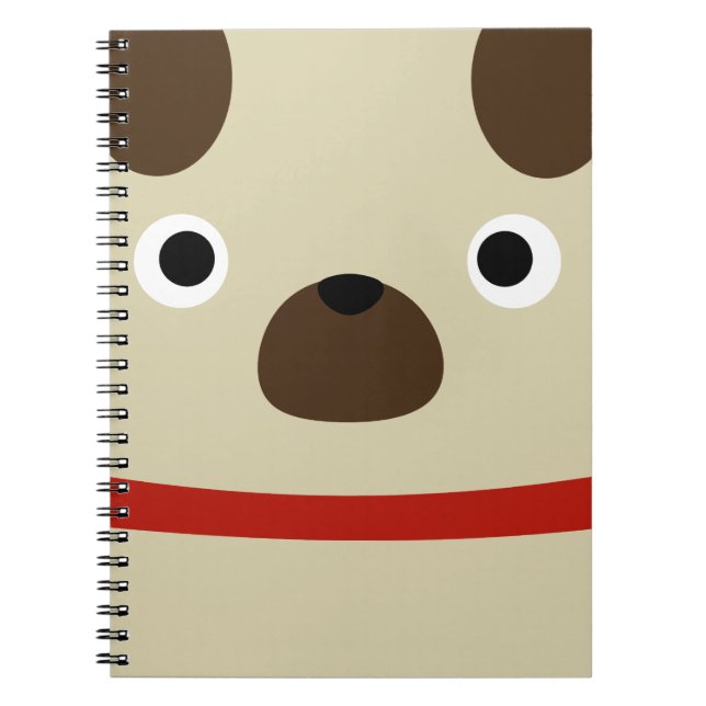 Caderno Espiral Pug de Pugly (Frente)