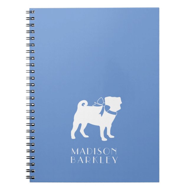 Caderno Espiral Pug Dog Puppy (Frente)