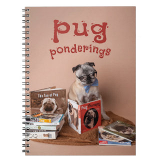Caderno Espiral Pug Ponderings