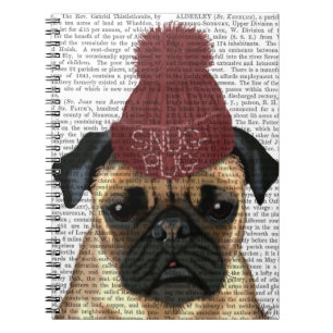 Caderno Espiral Pug Snug