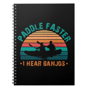 Caderno Espiral Pule mais rápido que eu ouço banjos