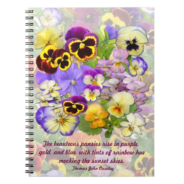 Caderno Espiral Pulverizador do amor perfeito # livro de nota de 2 (Frente)