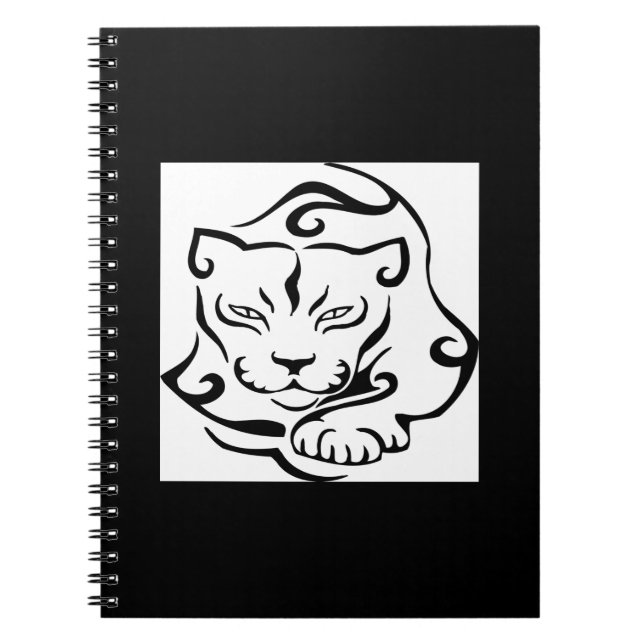 Caderno Espiral Puma selvagem e lindo (Frente)