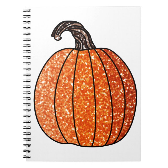 Caderno Espiral Pumpkin com brilho (Frente)