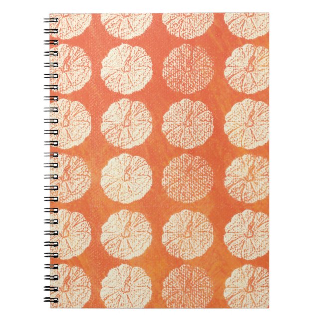 Caderno Espiral Pumpkin de queda (Frente)