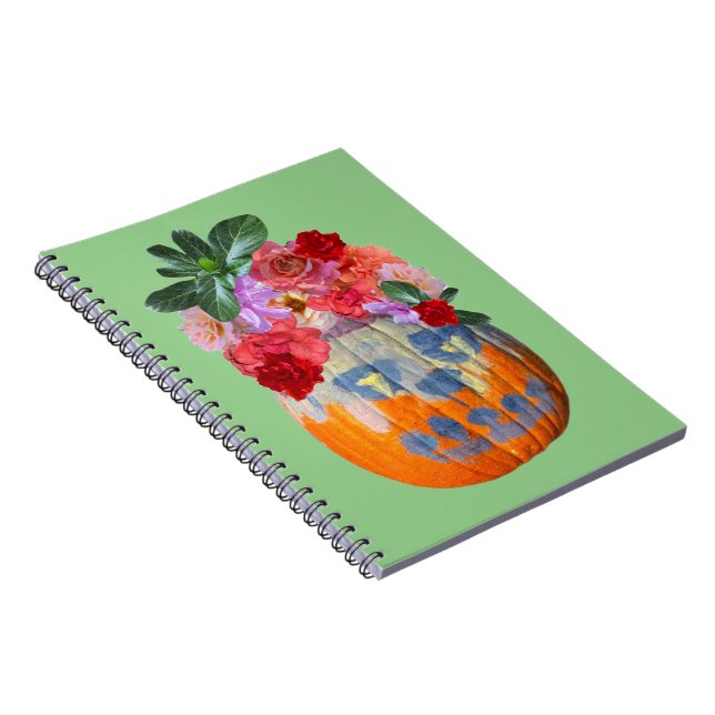 Caderno Espiral Pumpkin Floral (Lado Direito)