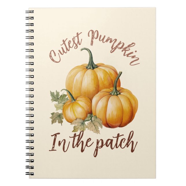 Caderno Espiral Pumpkin mais sujo do sistema (Frente)