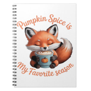 Caderno Espiral Pumpkin Spice É Meu Clássico De Queda De Época Fav