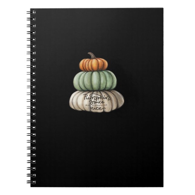 Caderno Espiral Pumpkin Spice E Tudo Básico (Frente)