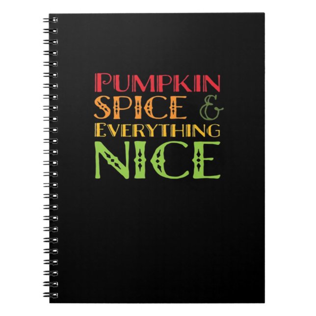 Caderno Espiral Pumpkin Spice E Tudo Básico (Frente)