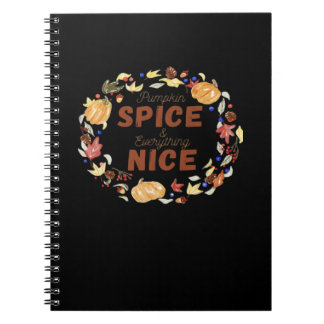 Caderno Espiral Pumpkin Spice E Tudo Bastante Engraçado Essencial