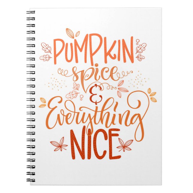 Caderno Espiral Pumpkin Spice e tudo de bom (Frente)